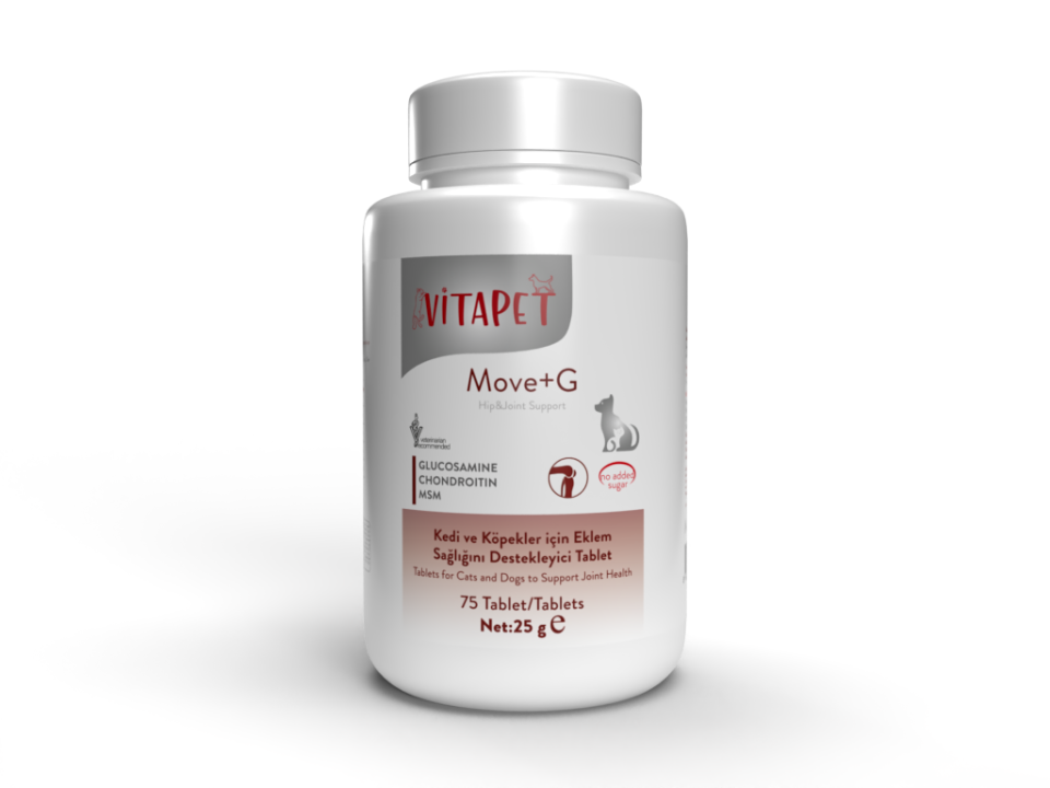 Vitapet Move+g Glucosamine Tablet (Kedi ve Köpekler İçin Eklem Ve Kas Desteği)