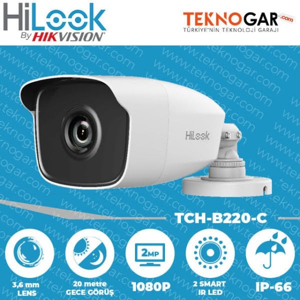 HILOOK THC-B220-PC 2.0MP 3.6mm MİNİ BULLET TURBO