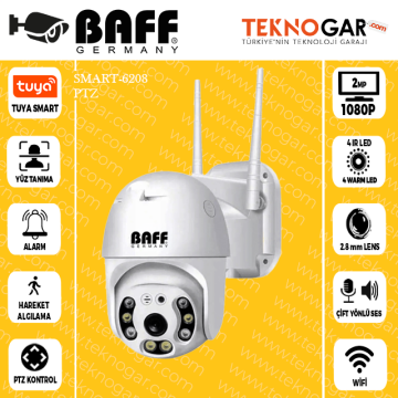 BAFF SMART-6208 WİFİ-SPEED DOME KAMERA TUYA SMART