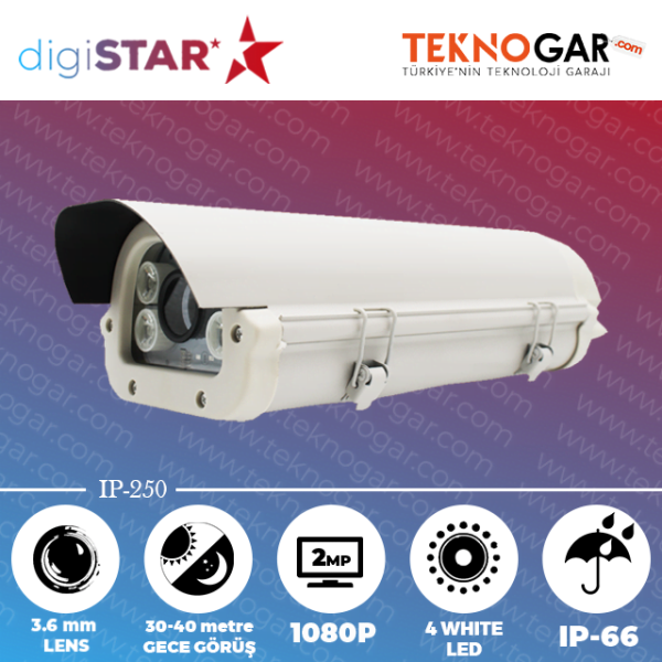 DİGİSTAR IP-250 2MP STARLİGHT ALAN AYDINLATMA