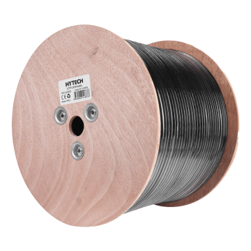 CAT6 KABLO DIŞ ORTAM HYTECH HY-CAT629 305m Gri/Siyah 0.56mm 23awg