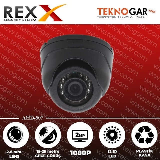 REX AHD 607 2MP  İÇ MEKAN ARAÇ KAMERASI