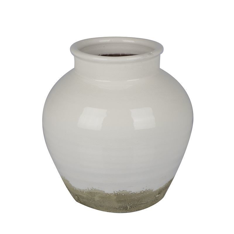 Vazo Kirli Beyaz 34 cm