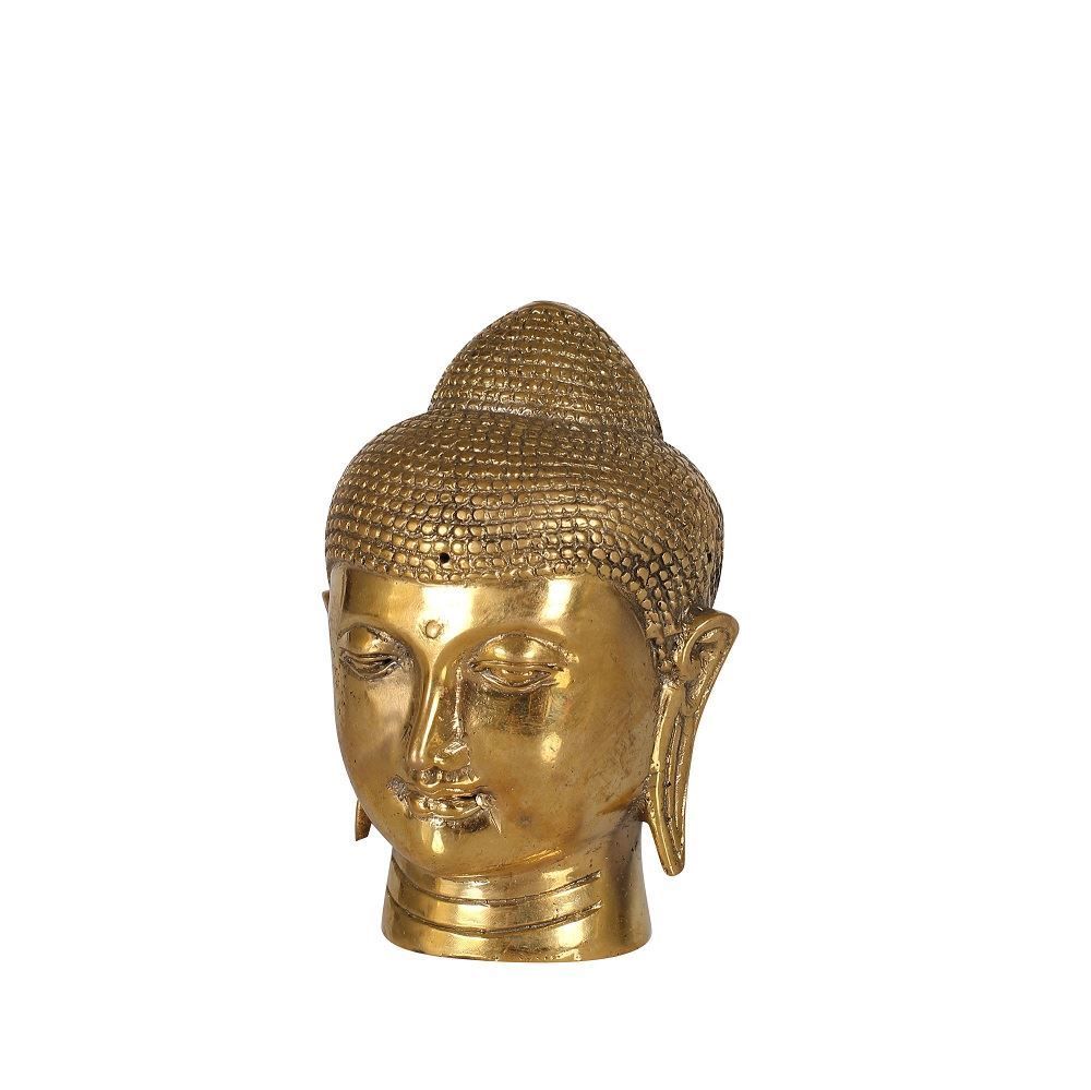 Buda Kafası Gold-Gümüş H:11 cm