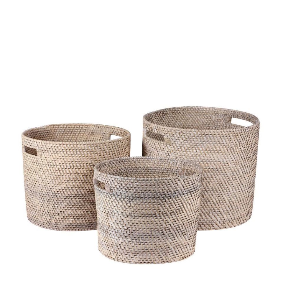 Rattan Sepet Beyaz H:29 cm