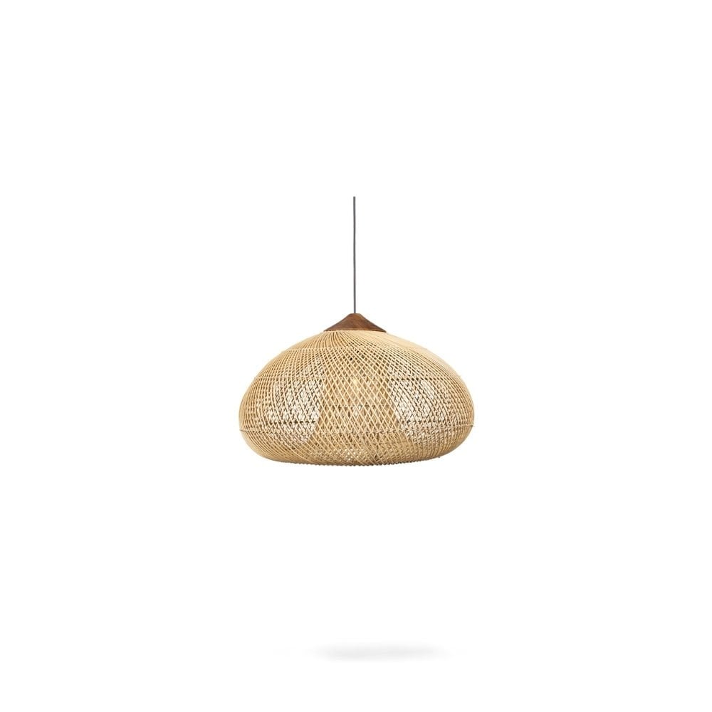 D'Bodhi Drum 60x38 cm Teak Naturel Rattan Sarkıt