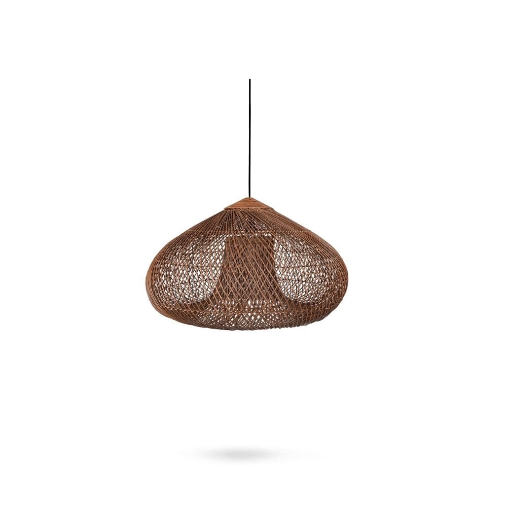 D'Bodhi Drum 80x51 cm Kahve Teak Rattan Sarkıt