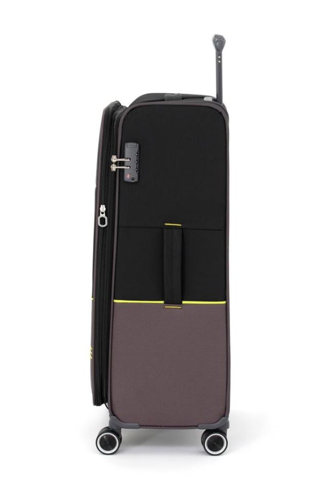 Ultra Light Hafif Lüx Kumaş 2'li Valiz Seti Orta Boy - Kabin Boy Siyah PC8200