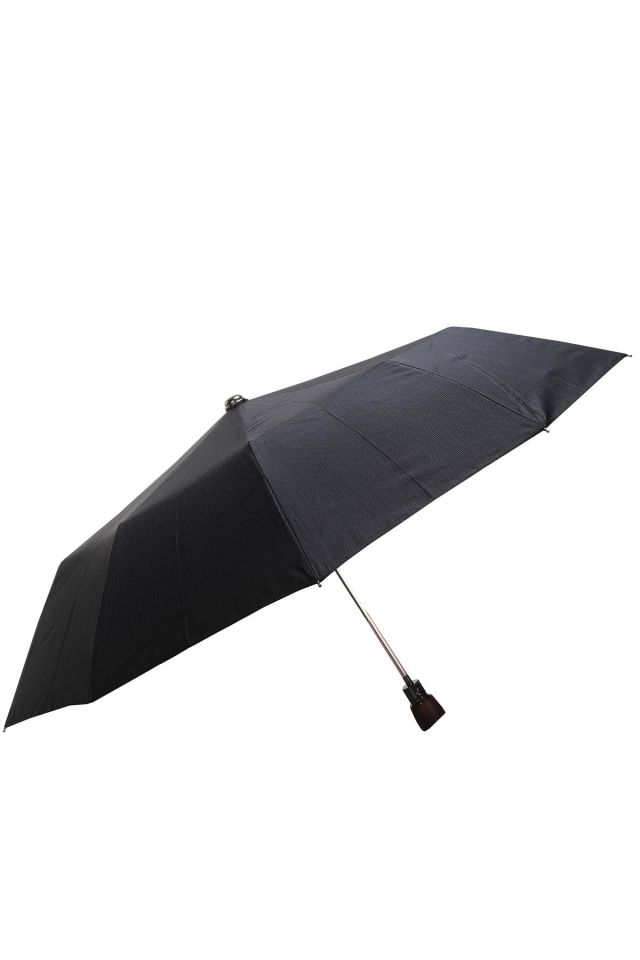 April Lüx Şemsiye Süper Mini Puantiyeli Siyah 06-G