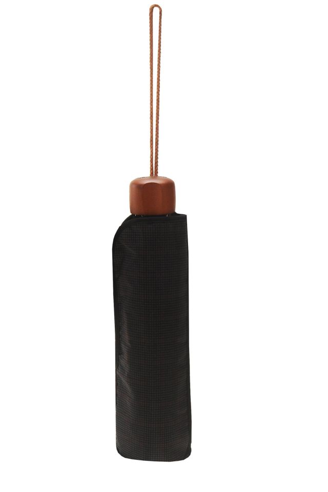 April Lüx Şemsiye Süper Mini Kare Desen Kırmızı Siyah 09-G