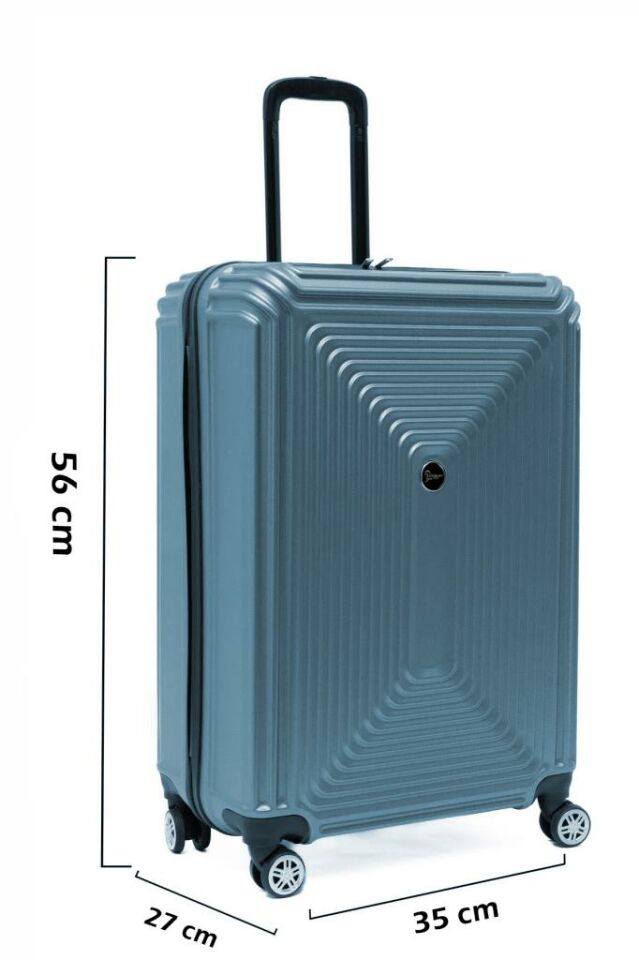 Kabin Boy Valiz 4x2 Teker Mavi 1171