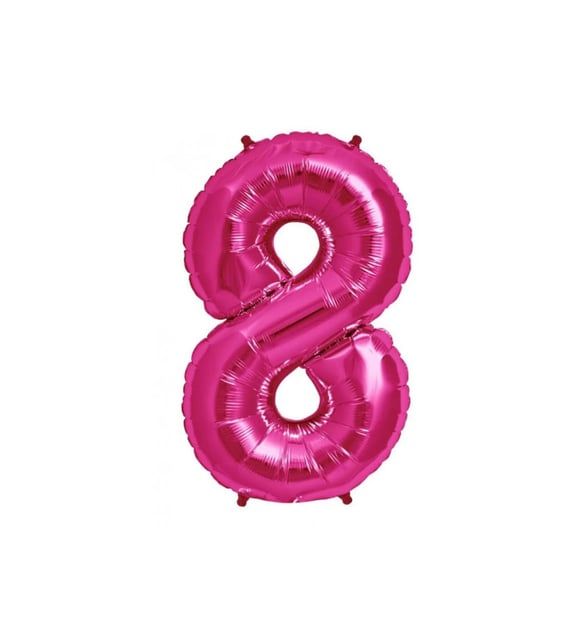 FOLYO RAKAM BALON 34 İNÇ KOYU PEMBE 8