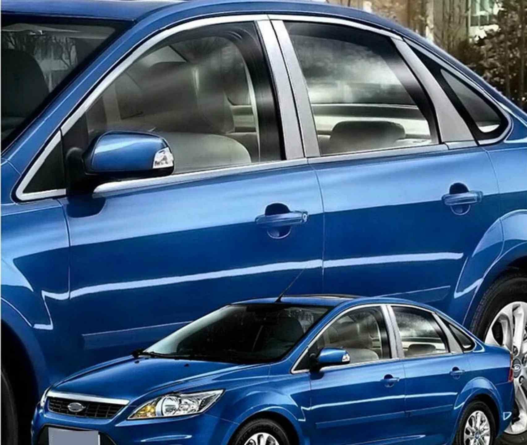 Ford Focus 2 Sedan Parlak Siyah Cam Çerçeve Çıtası 2005-2011 arası
