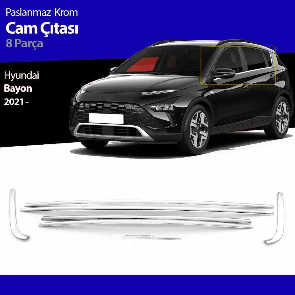 Hyundai Bayon Krom Cam Alt Çıtası 2021 sonrası