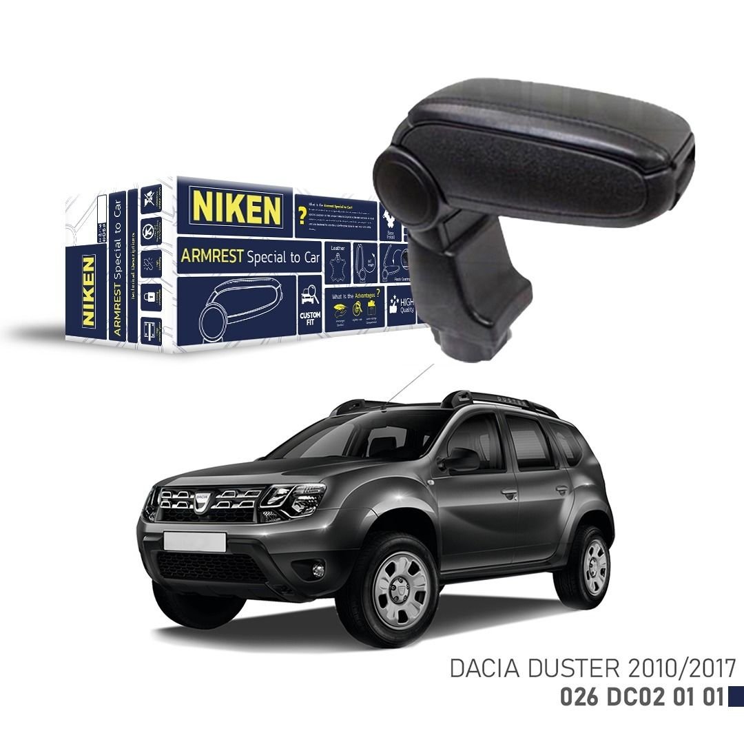 Niken Dacia Duster 2010-2017 Arası Araca Özel Kol Dayama Siyah