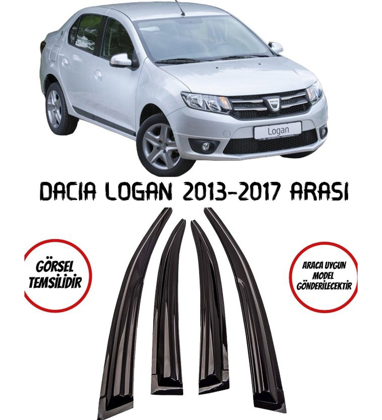 Dacia Logan Uyumlu Cam Rüzgarlığı 2013-2017 Arası Mugen