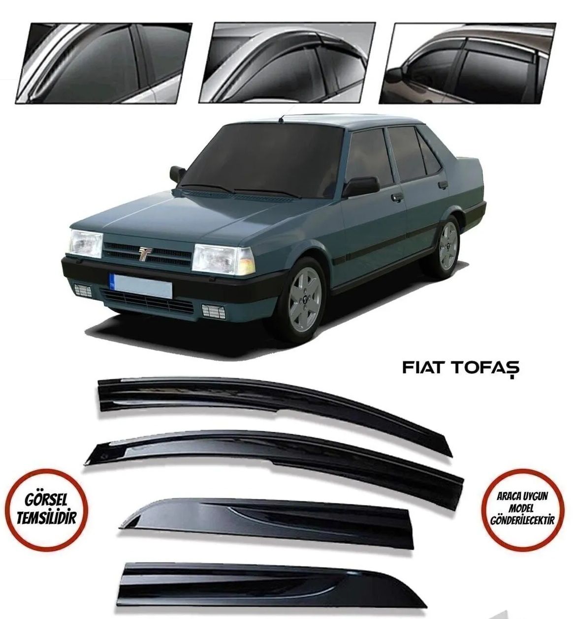 Fiat Tofaş Uyumlu Cam Rüzgarlığı Tüm Modeller Mugen