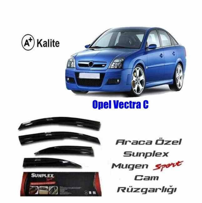Opel Vectra C Mugen Cam Rüzgarlığı 2002-2008 arası 4'lü Sunplex