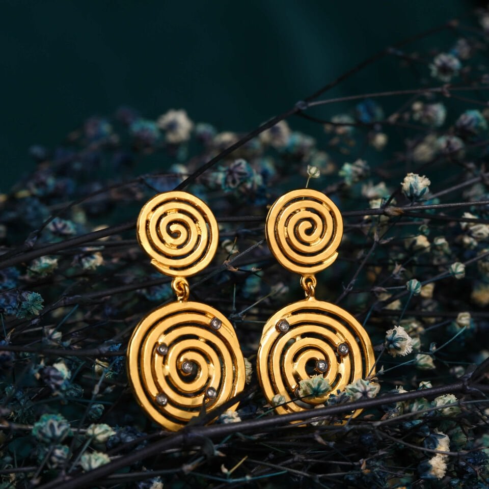 Spiral Designed Earrings
