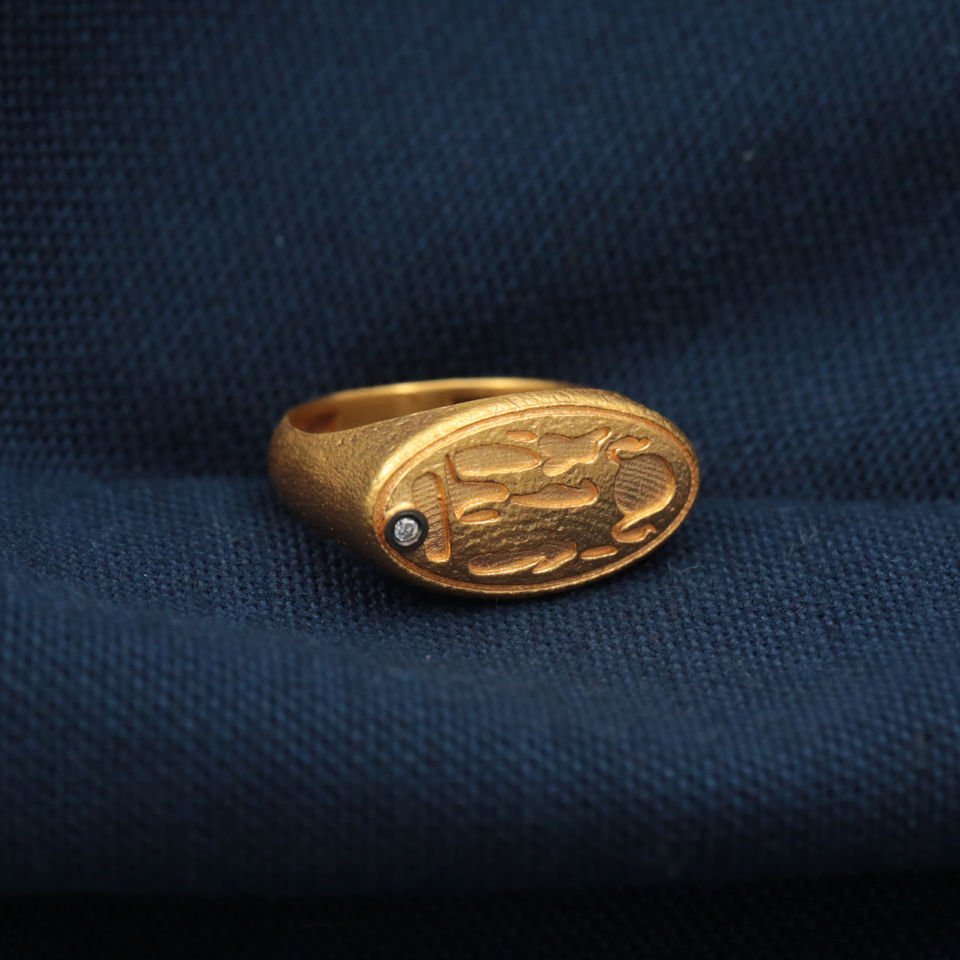 Egyptian Mythology Motif Ring