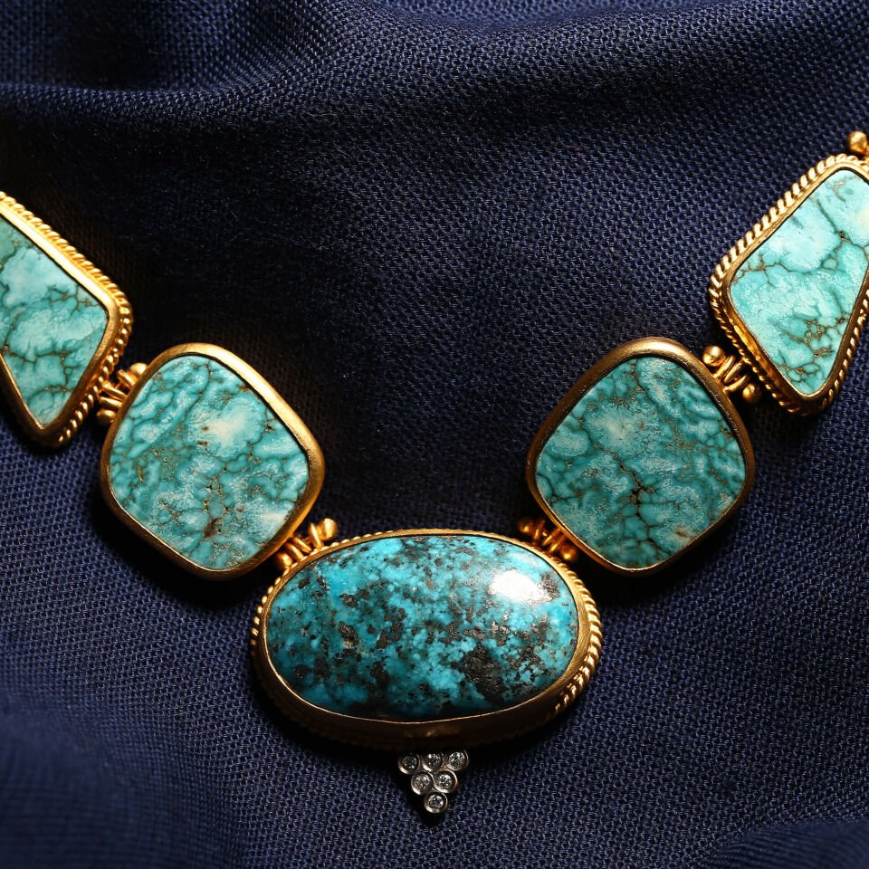 Turquoise Stones Necklace