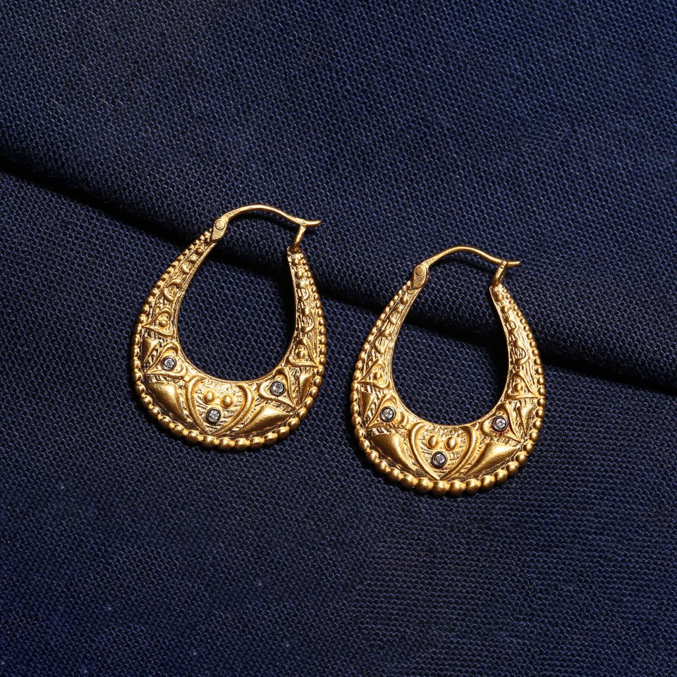 Earrings with Roman Mythology Figures
