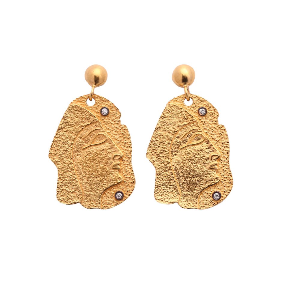 Cleopatra Motif Earrings