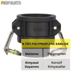 B TİPİ POLYPROPLENE KAMLOK