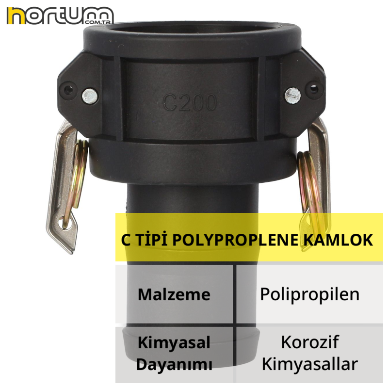 C TİPİ POLYPROPLENE KAMLOK