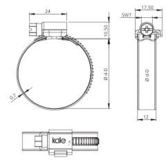 12mm W1 VİDA SÜRÜMLÜ KELEPÇE