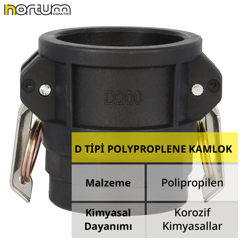 D TİPİ POLYPROPLENE KAMLOK