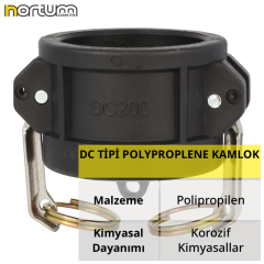 DC TİPİ POLYPROPLENE KAMLOK