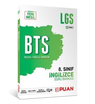 Puan Yayınları 8. Sınıf LGS İngilizce BTS Beceri Temelli Soru Bankası