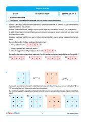 Puan Yayınları 8. Sınıf LGS Çözümlü 3 Deneme