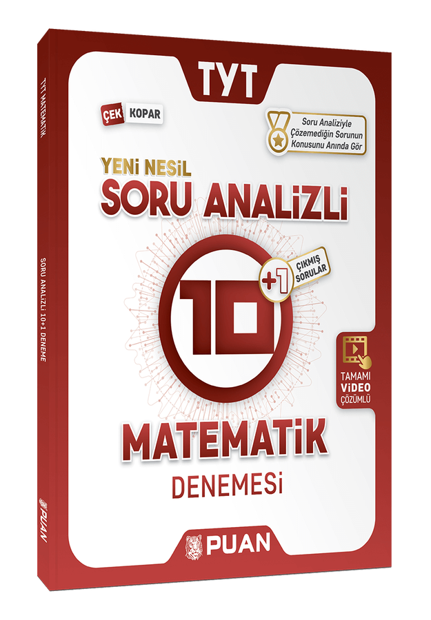 Puan Yayınları TYT Matematik Soru Analizli 10+1 Deneme