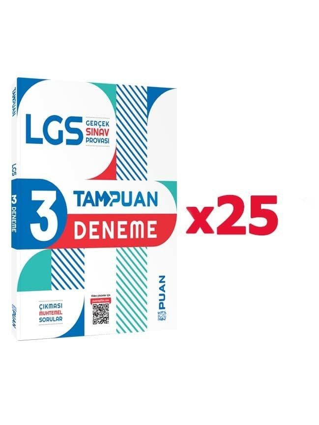 Puan Yayınları Tam Puan 8. Sınıf LGS 3 Deneme 25'li Paket