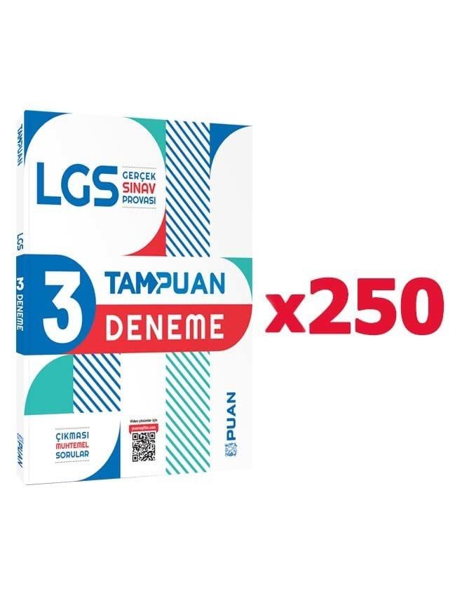 Puan Yayınları Tam Puan 8. Sınıf LGS 3 Deneme 250'li Paket
