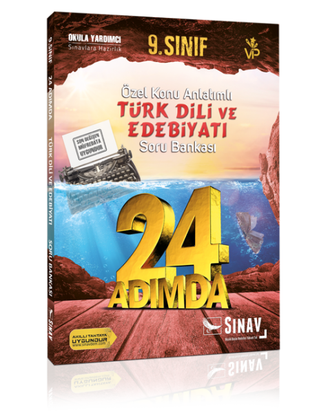 Sınav Yayınları 9. Sınıf Türk Dili ve Edebiyatı 24 Adımda Özel Konu Anlatımlı Soru Bankası