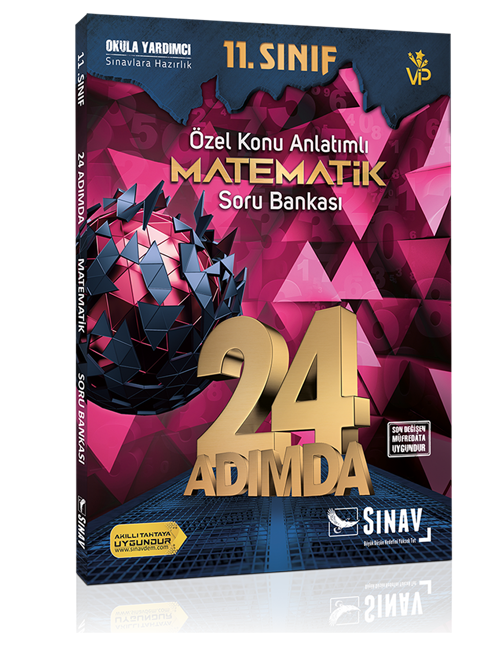 Sınav Yayınları 11. Sınıf Matematik 24 Adımda Özel Konu Anlatımlı Soru Bankası