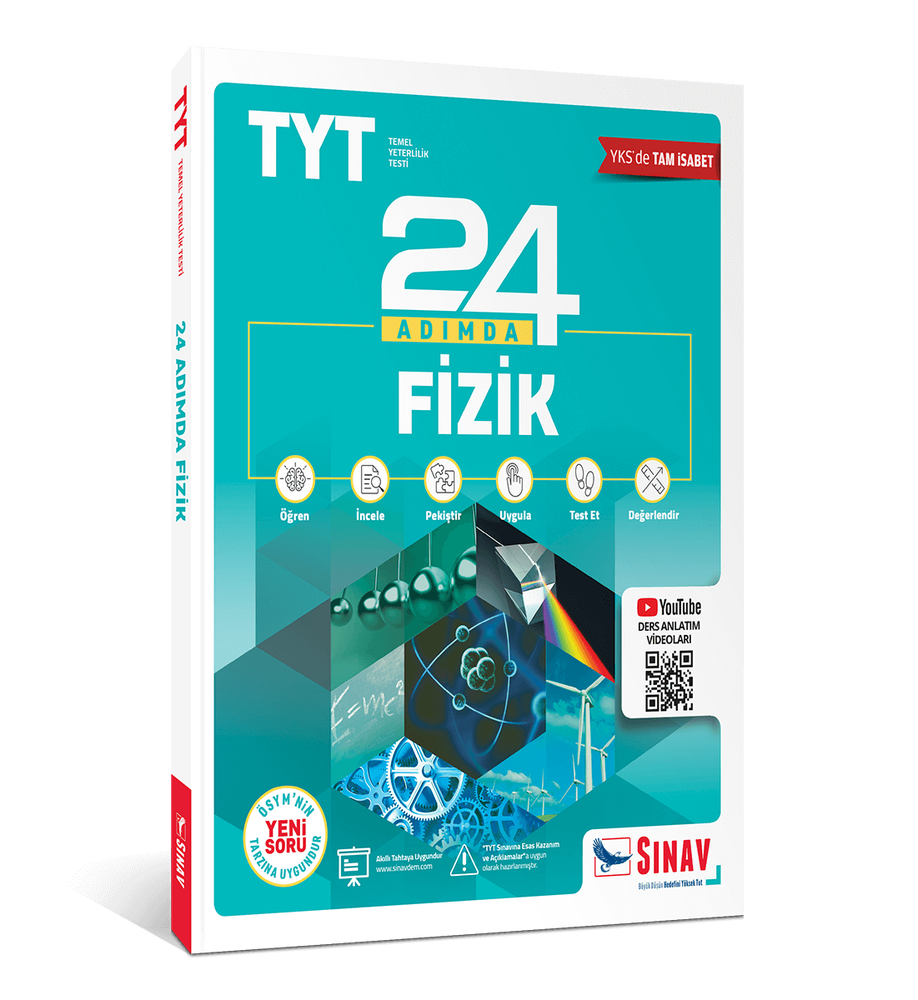 Sınav Yayınları TYT Fizik 24 Adımda Konu Anlatımlı Soru Bankası