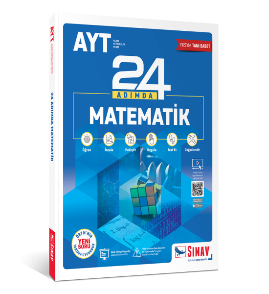 Sınav Yayınları AYT Matematik 24 Adımda Konu Anlatımlı Soru Bankası