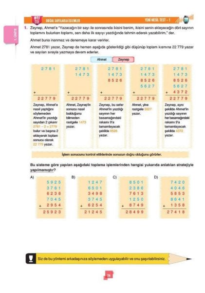 Sınav Yayınları 5. Sınıf Matematik Soru Bankası