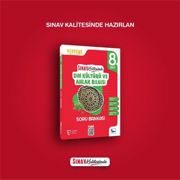 Sınav Yayınları 2024 Sınav Kalitesinde 8. Sınıf LGS Din Kültürü ve Ahlak Bilgisi Soru Bankası