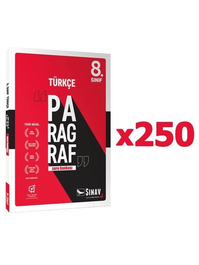 Sınav Yayınları 8. Sınıf LGS Paragraf Soru Bankası 250'li Paket