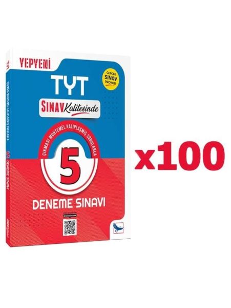 Sınav Yayınları Sınav Kalitesinde TYT 5 Deneme 100'lü Paket