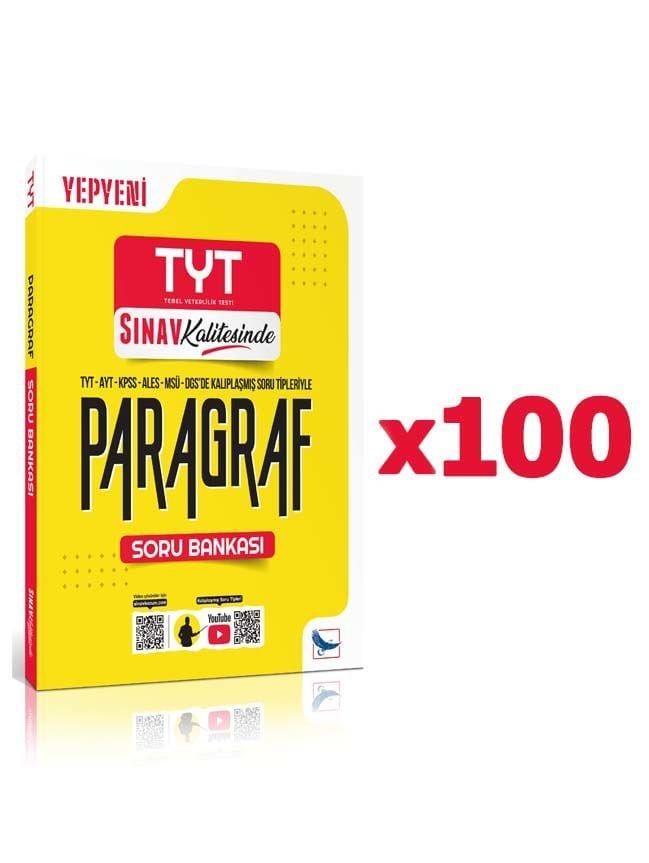 Sınav Yayınları Sınav Kalitesinde TYT AYT KPSS ALES MSÜ DGS Paragraf Soru Bankası 100'lü Paket