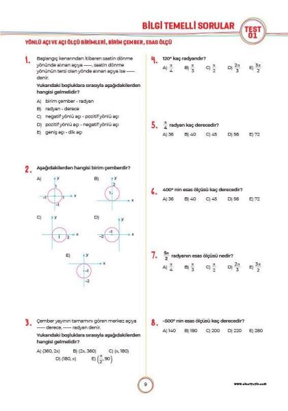 Sınav Yayınları 11. Sınıf Matematik Soru Bankası
