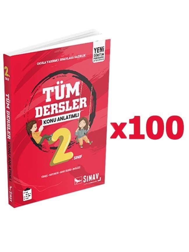 Sınav Yayınları 2. Sınıf Tüm Dersler Konu Anlatımlı 100'lü Paket