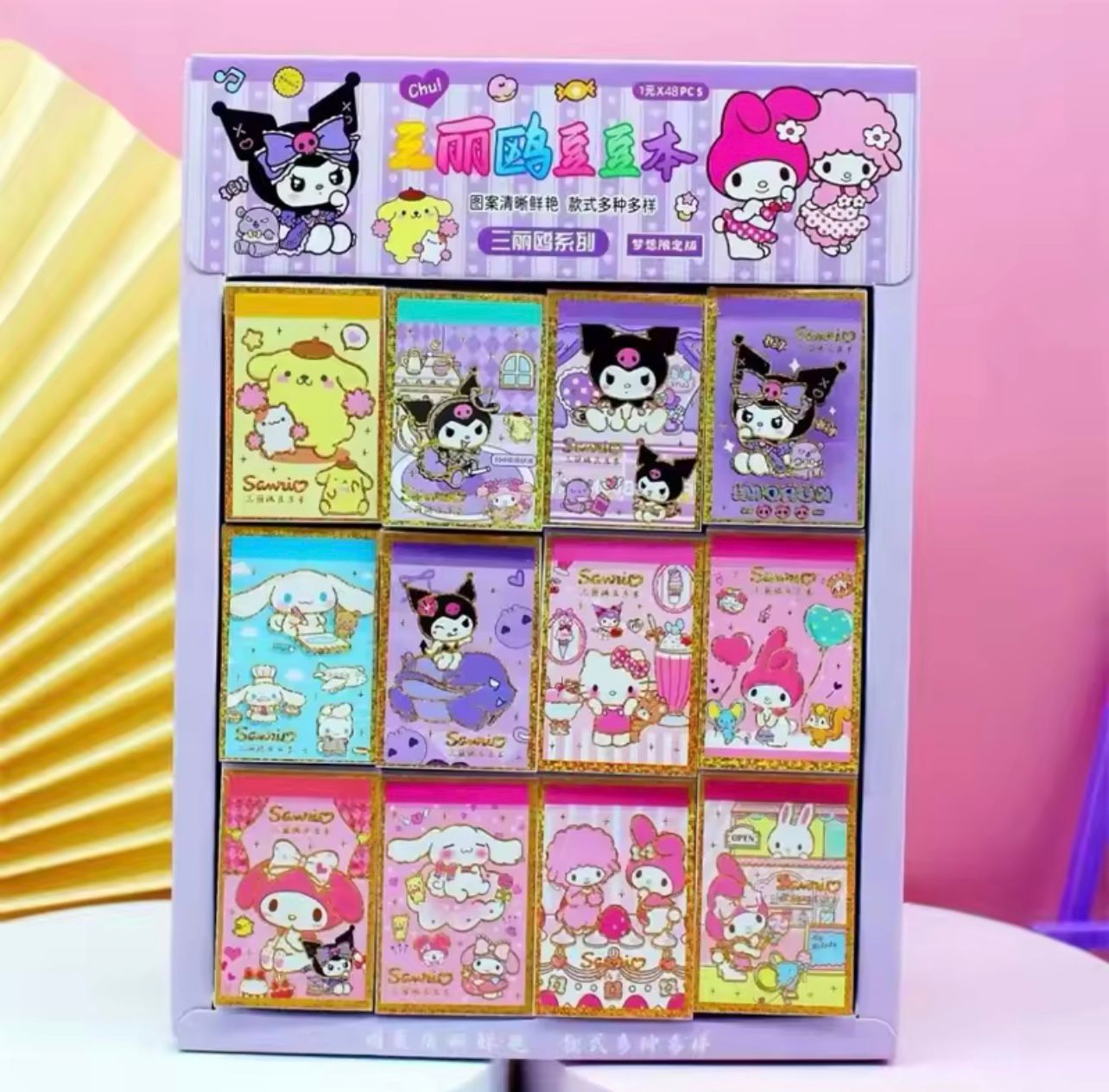 Karakterli Sticker Defter Seti 48 Adet