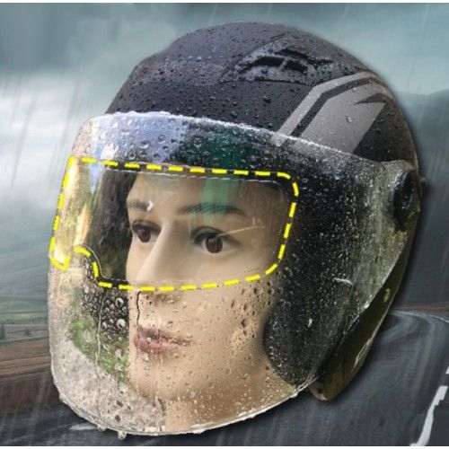 MOTOSIKLET KASKI İÇIN YAĞMUR KAYDIRICI